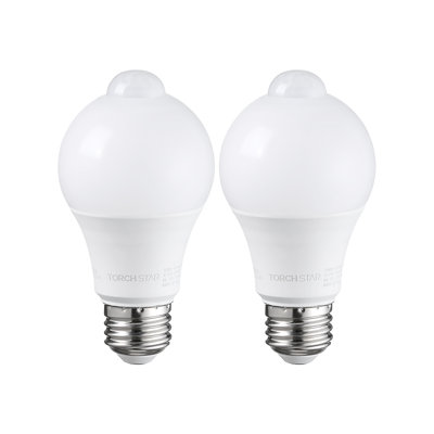 A19 Led Motion Sensor Light Bulb, 9W, 900Lm, E26 Base, Ul Listed, 3000K Warm White -  TORCHSTAR, F-27671