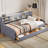 Upholstered Platform Bed With Drawers-114011762