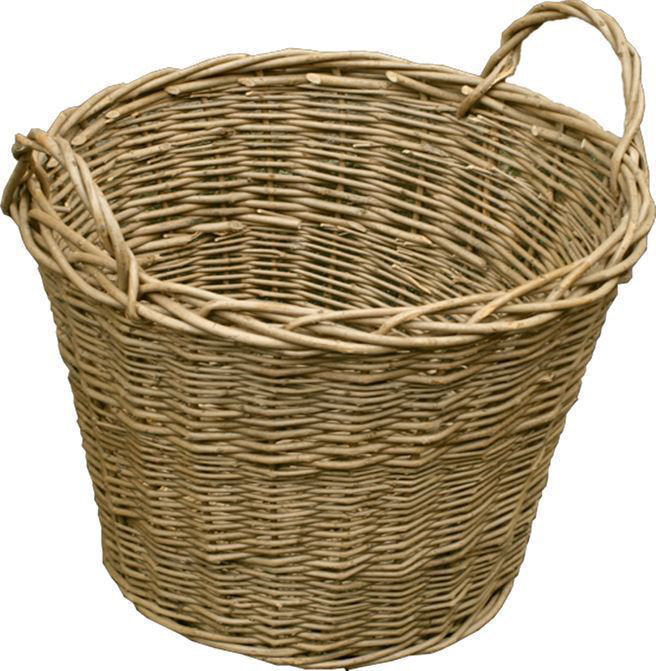 Maureen Willow Log Carrier, 38cm H x 50cm W x 50cm D