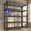 Étagère métallique à 5 niveaux pour garage, tablette réglable de 122 cm de large, idéale pour sous-sol, garage, garde-manger ou entrepôt.-159335372
