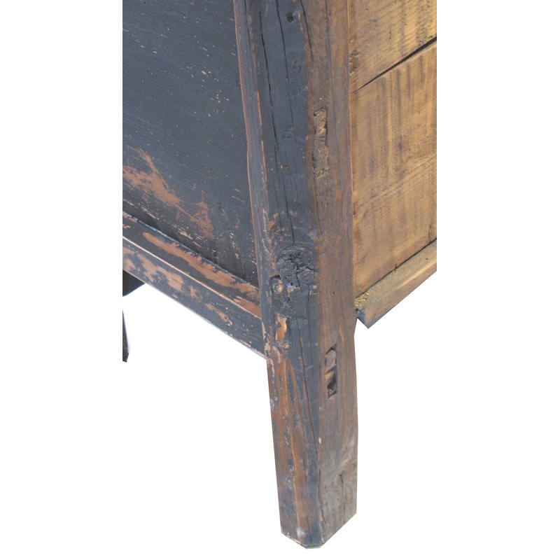 3 Door Black Farmer's Sideboard