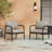 Caspian Round Tube Club Chair With Olefin Cushions