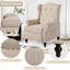 Fauteuil inclinable rembourré avec fonction de chaleur et de massage pour le salon-1801883300