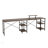 Techni Mobili L-Shape Industrial Desk With Storage Shelves, Versatile And Space-Efficient For Modern Workspaces
