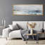 «Coastal Beach Serene Beach Watercolor Coastal Landscape», reproduction d'art sur toile-111176151-98042218