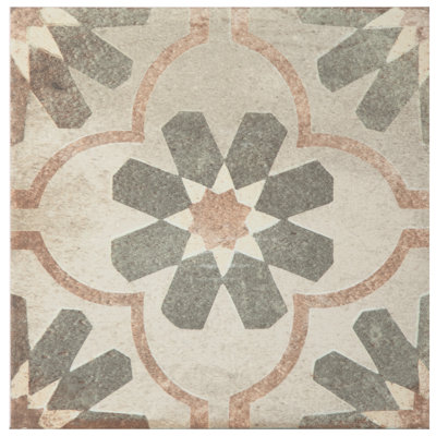 Merola Tile D'Anticatto Decor Florence 9" x 9" Porcelain Patterned Wall & Floor Tile