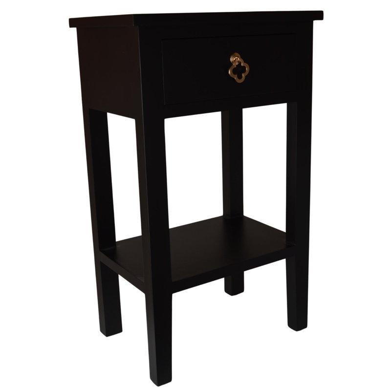 Avgolida Medium Density Fiberboard (MDF) Rectangle Accent Chest, Black