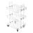 3-Tier Acrylic Utility Rolling Cart