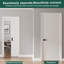 28 po x 80 po Dalle de porte intérieure moulée en composite 7 panneaux blanc lisse-125659629