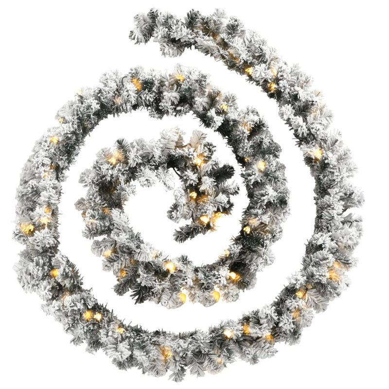 The Seasonal Aisle Christmas Garland With LED Lights M PVC