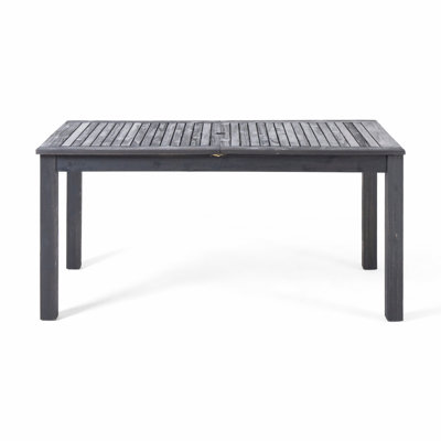 Outdoor Expandable Acacia Wood Dining Table For Patio Garden