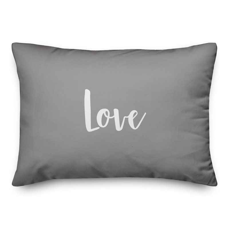  Coussin Love, Gris