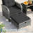 4-person Outdoor Wicker Patio Conversation Set, Modular Sectional Seating Group With Ottomans And Tempered Glass Coffee Table, Weather-resistant All-weather Furniture Set For Backyard Deck Poolside-129068660