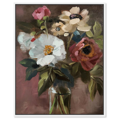 Chiaroscuro Flora I, toile de style botanique gothique par Art Remedy