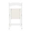 Chaise pliante rembourrée, peu encombrante, facile à transporter, 4 pièces, coussin beige / tablette blanche, salle à manger-1104355825