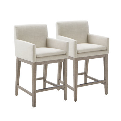 Bethea Counter Stool With Arms (Set of 2)