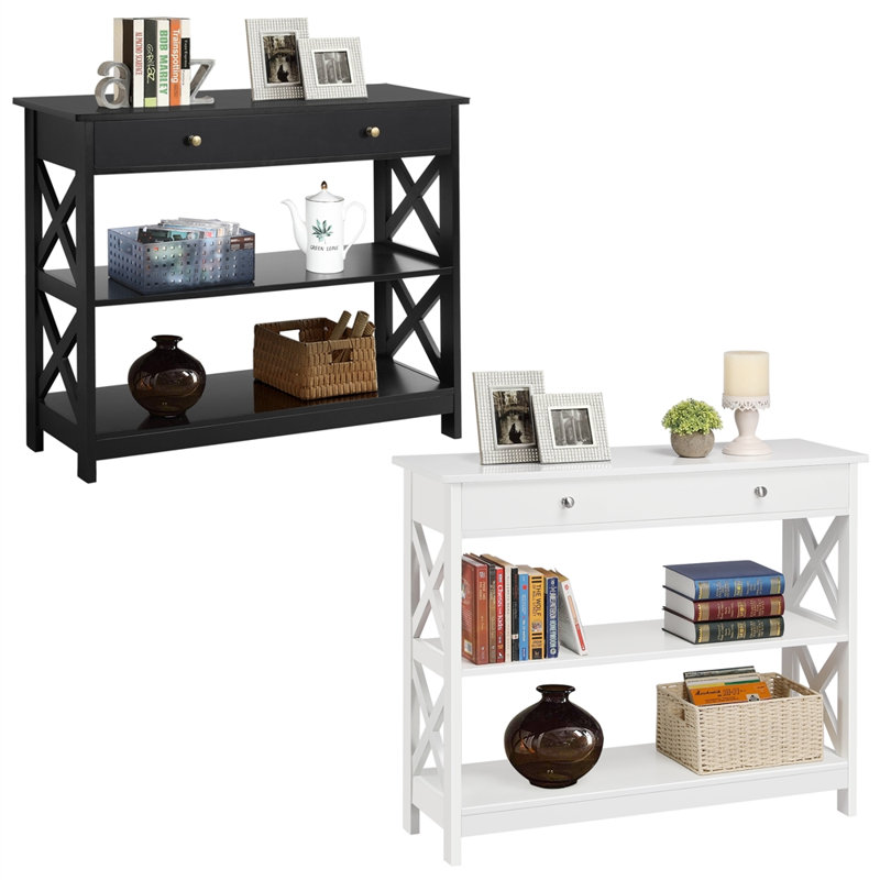 Badrig Console Table, White