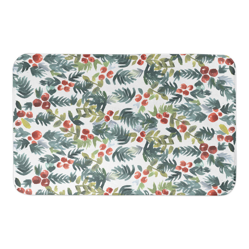 Tapis pour salle de bain aquarelle holly Williar