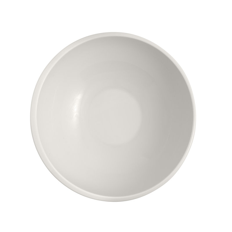 Villeroy & Boch NewMoon 22.75 Small Serving Bowl for Soups and Crisp Salads, Premium Porcelain, White, Dishwasher Safe