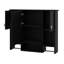 Armoire de rangement murale moderne avec miroir et barre à serviettes