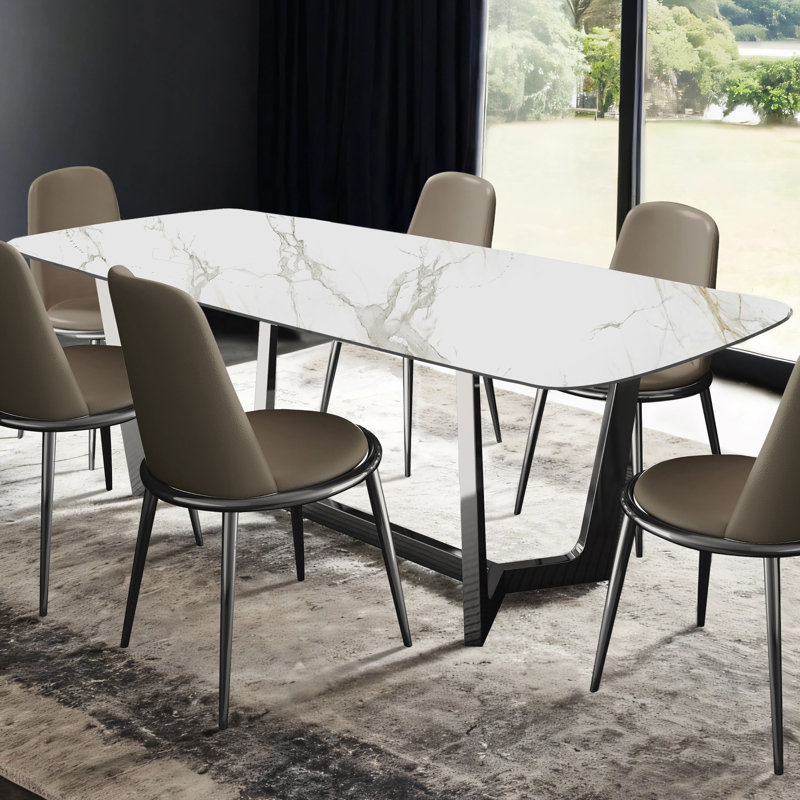 Table de salle à manger Coleraine, Argent