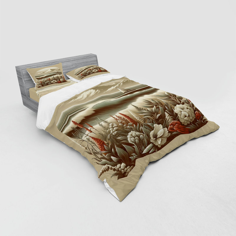 Ensemble de literie Ambesonne, Housse de couette grand + 3 pièces supplémentair
