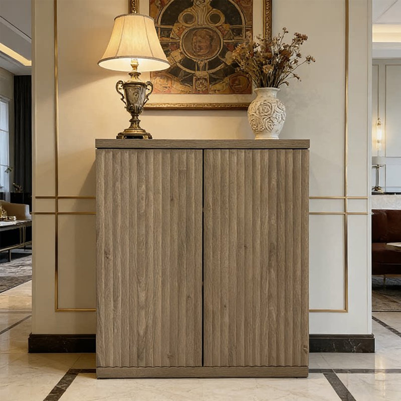 Armoire latérale de style rétro Brough, Gris
