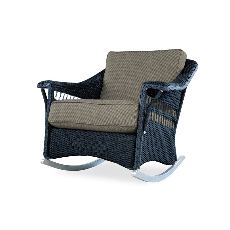 Nantucket Outdoor Rocker Chair, Demo Skyway, Ebony