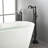 Freestanding Bathtub Faucet Tub Floor Mount Bathroom Faucets Brass Single Handle with Hand Shower-75959722