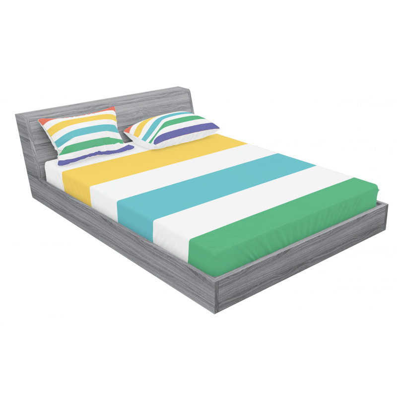 Microfiber Striped Sheet Set
