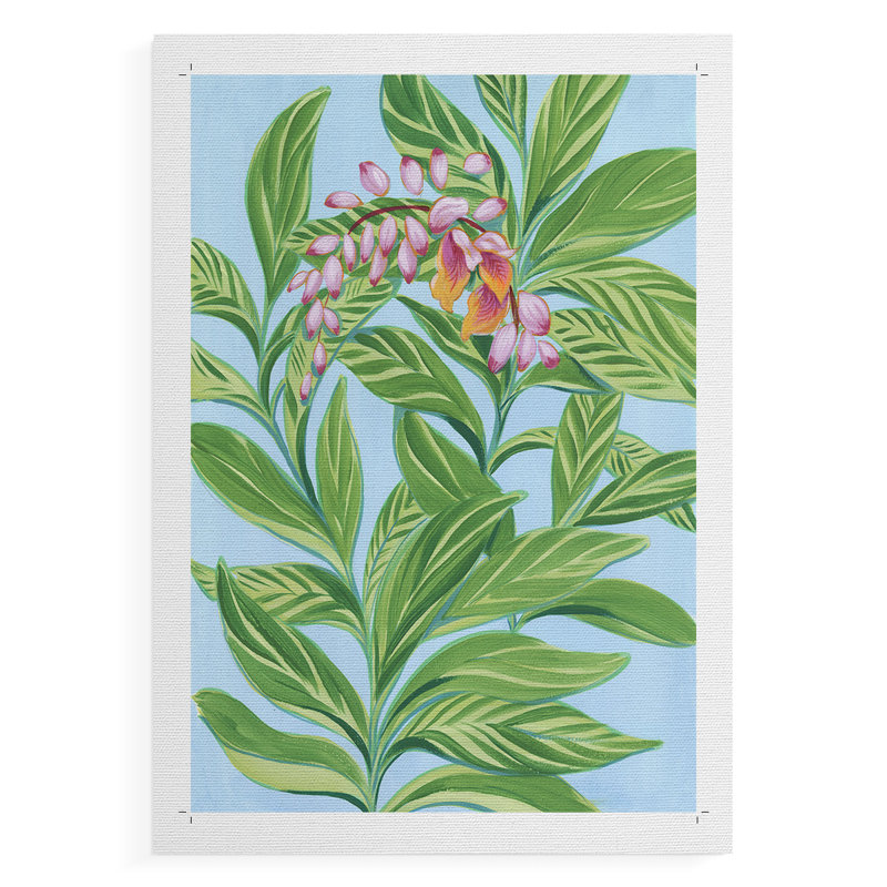Tropical gingembre I - impression sur toile seulement - non encadré, H 18 po x l 12 po