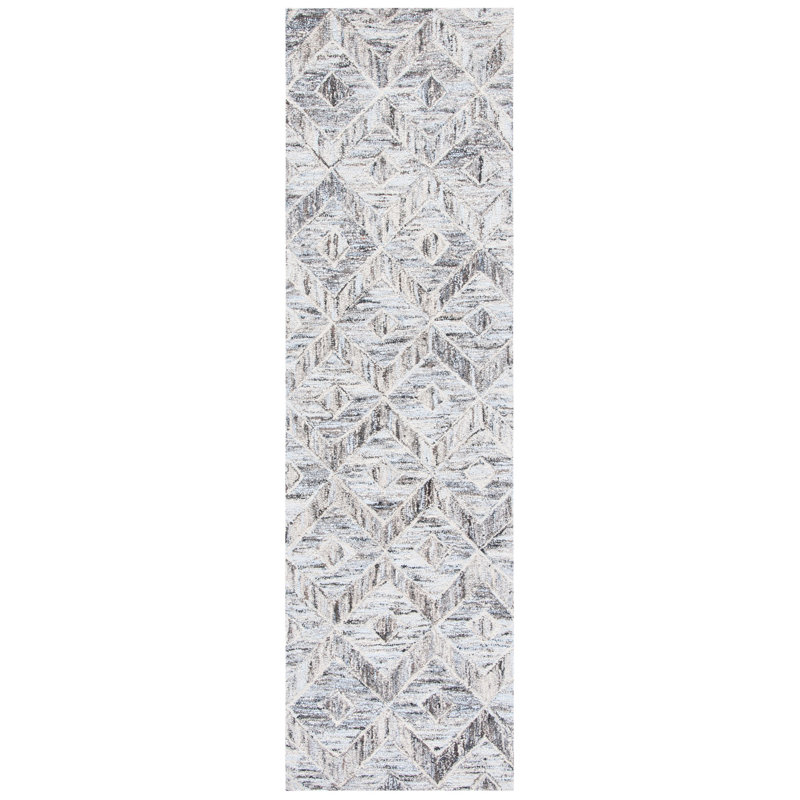 Belfort Hand Tufted Performance Geometric Rug, Runner 2'3" x 8'