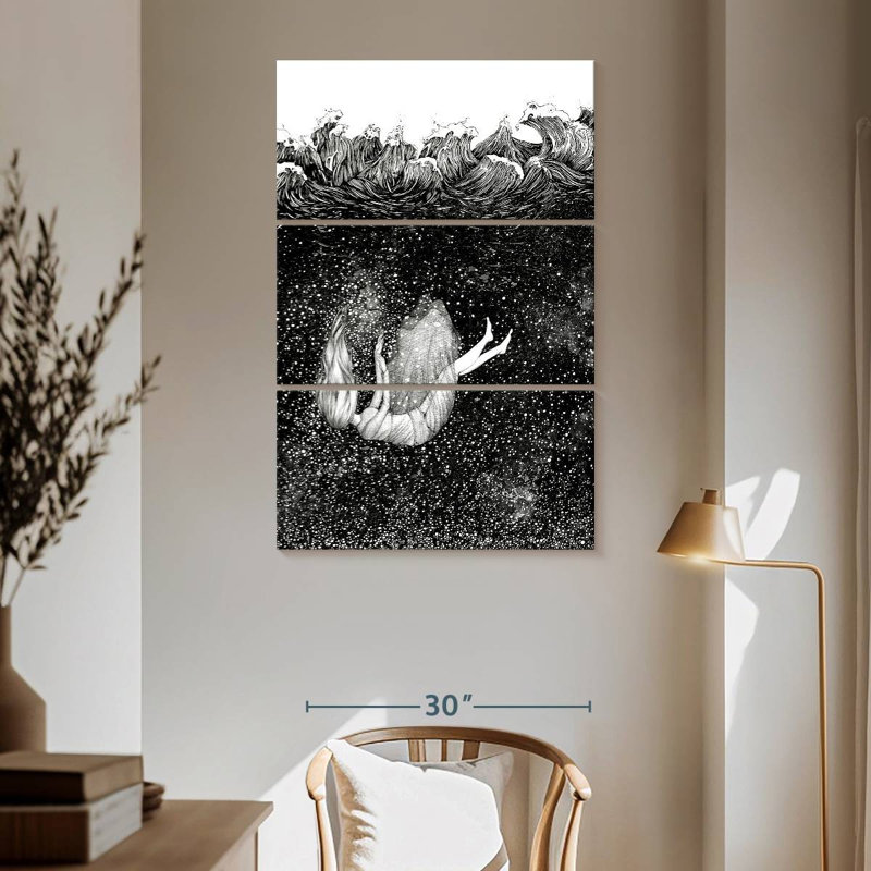 Kelan les étoiles sous les vagues, H 65 po x l 42 po