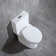 Toilette compacte compacte d'une pièce 1,28 GPF (siège inclus)