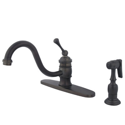 One Handle Centerset Kitchen Faucet with Buckingham Lever Handle