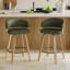 Tabouret de comptoir pivotant 26 po avec structure en bois-417237449-406911166