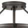 Collier Three-Light Semi-Flush Mount Ceiling Light - Black Oxide