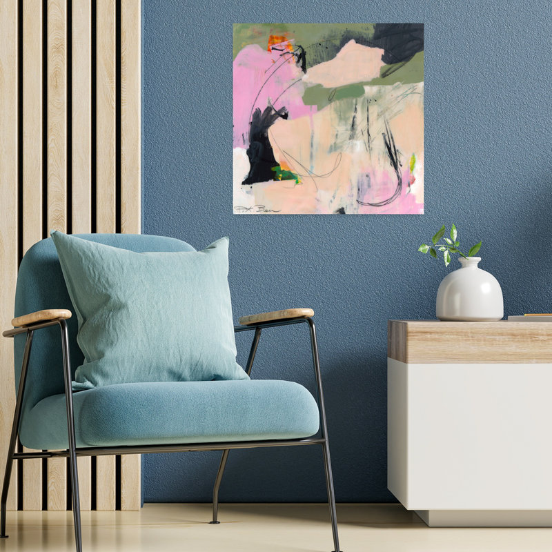 Sylvan Zephyr n ° 2, art contemporain abstrait, H 18 po x l 18 po