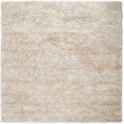 Tapis crème en laine tissé à la main Messerly