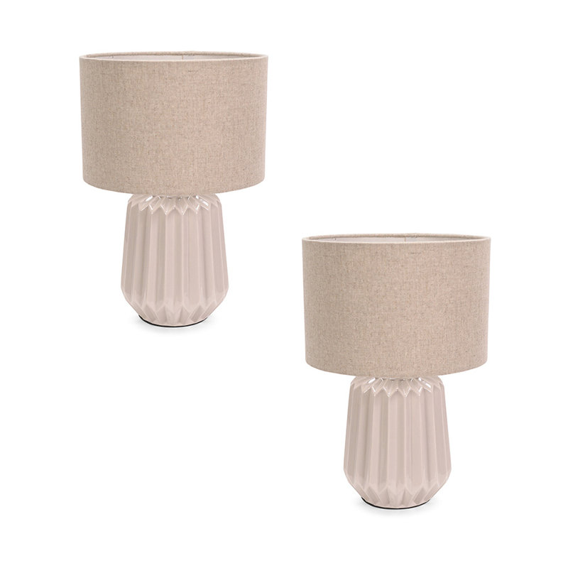 Daigen Ceramic Table Lamp, Cream, No