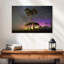 Harnek aurora australis au-dessus des arbres-107889604