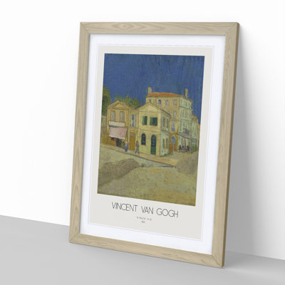 The Yellow House with Border by Vincent Van Gogh - Picture Frame Painting