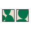 Green Ink. Set Of 2 Painting by Lee Lessem-1183783576-1183783592