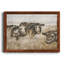 Vaches sépia - reproduction d'art sur toile-1140810208-1140810214