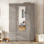 Armoire à miroir 3 portes avec tablettes-71299381