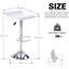 Ensemble de 2 tabourets de bar en cuir Pu Modern Airlift-2058719180