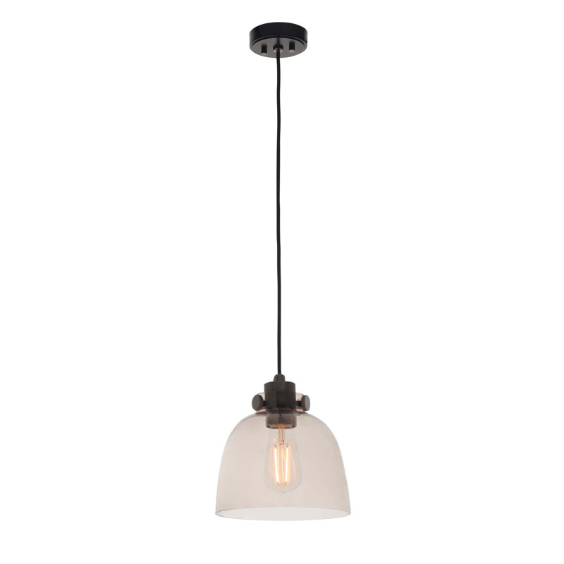 Waddell 1 - Light Single Pendant, Smokey Grey