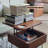 Solid Wood Rectangular Coffee Table-111944047
