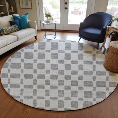 Malek Indoor/Outdoor Area Rug with Non-Slip Backing