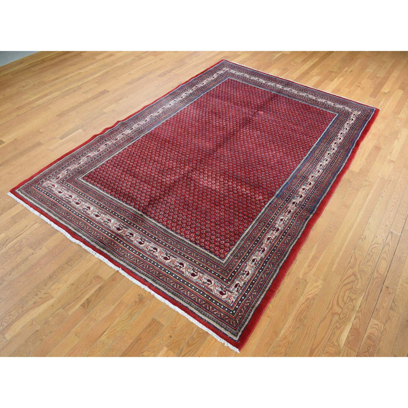 Swader One-of-a-Kind 7'1" X 10'8" New Age Wool Area Rug Red
